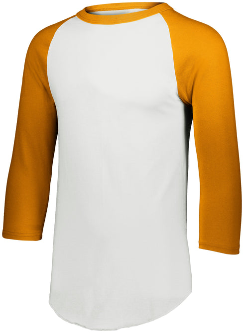 Augusta Sportswear Youth Baseball Jersey 2.0 (4421), Color 'White/Gold'